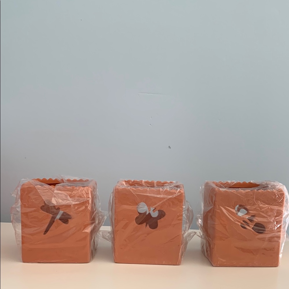 Hallmark Terra Cotta Candlelight Critters Tea Light Holders